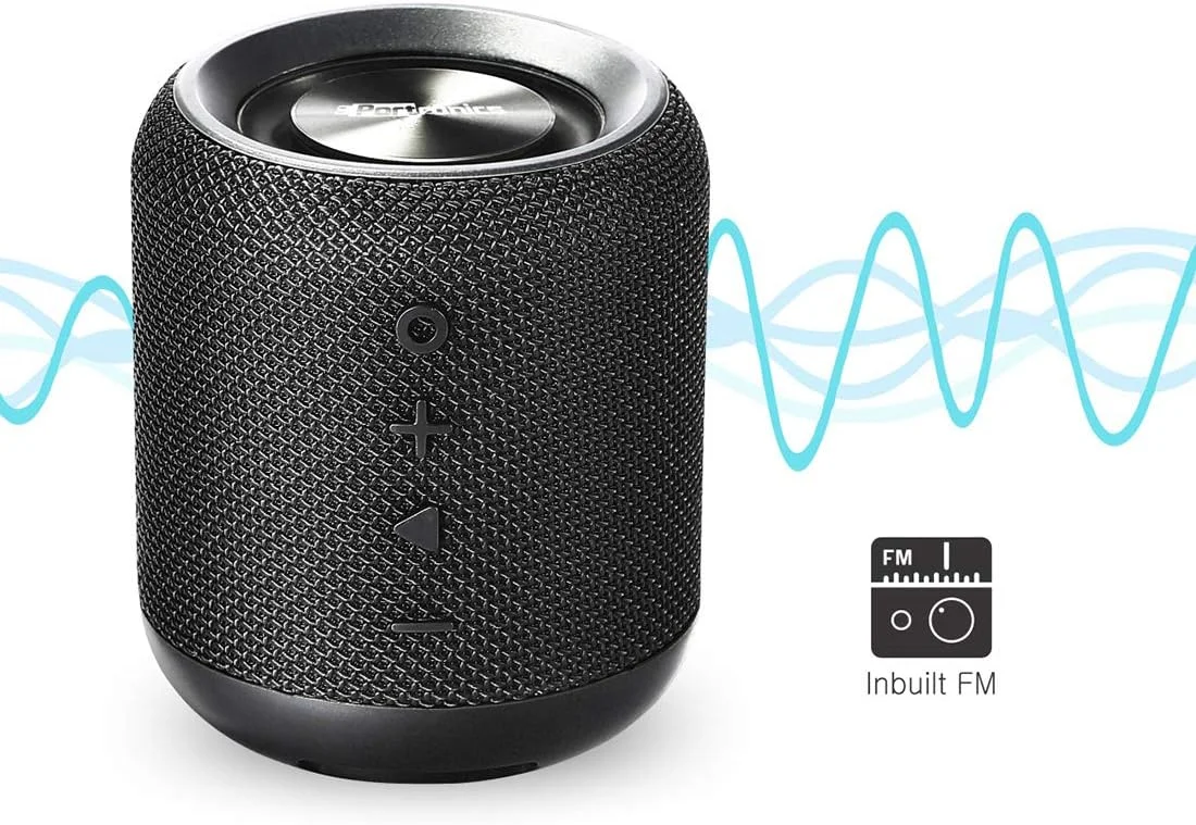 اسپیکر بلوتوثی استریو قابل حمل 10 واتی Portronics SoundDrum با بیس قدرتمند، AUX 3.5 میلیمتری، میکروفون داخلی، رادیو FM، زمان پخش 6-7 ساعت (مشکی) اسپیکر بلوتوثی استریو قابل حمل 10 واتی Portronics SoundDrum با بیس قدرتمند، AUX 3.5 میلیمتری، میکروفون داخلی، رادیو FM، زمان پخش 6-7 ساعت (مشکی)