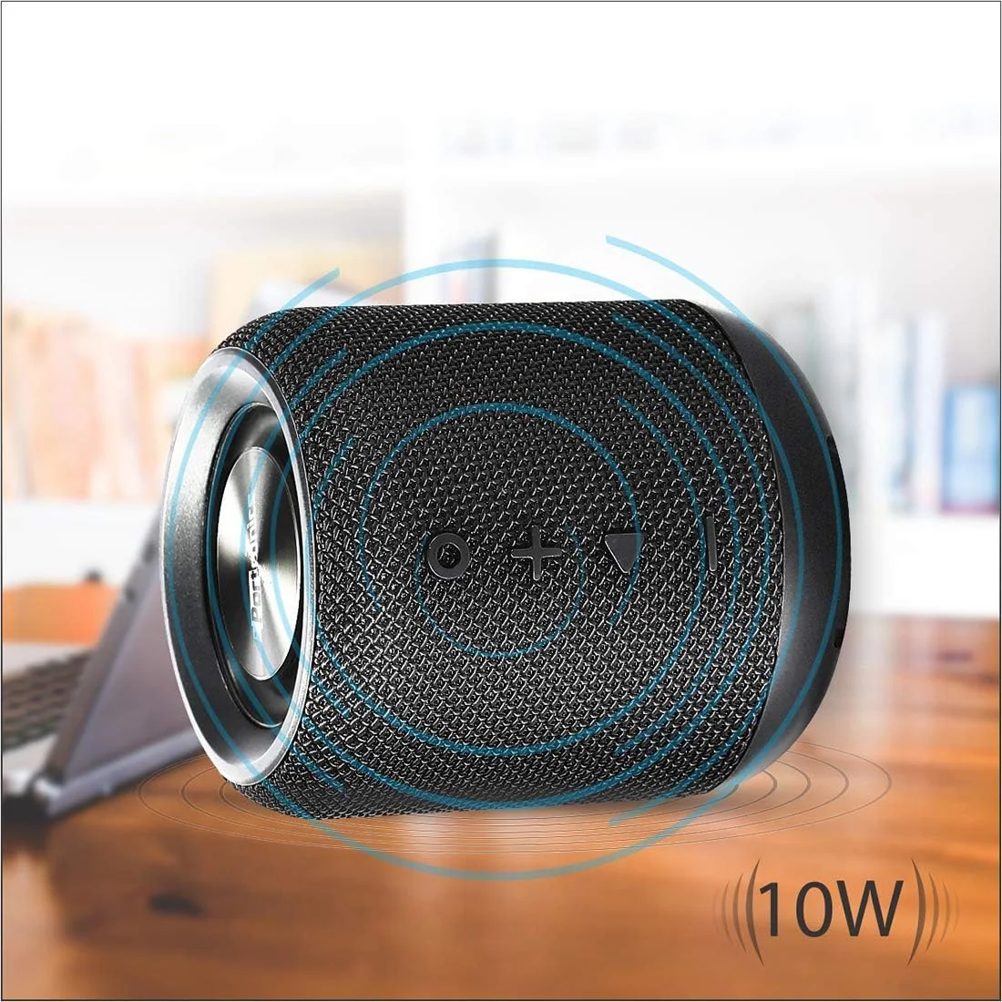 اسپیکر بلوتوثی استریو قابل حمل 10 واتی Portronics SoundDrum با بیس قدرتمند، AUX 3.5 میلیمتری، میکروفون داخلی، رادیو FM، زمان پخش 6-7 ساعت (مشکی) اسپیکر بلوتوثی استریو قابل حمل 10 واتی Portronics SoundDrum با بیس قدرتمند، AUX 3.5 میلیمتری، میکروفون داخلی، رادیو FM، زمان پخش 6-7 ساعت (مشکی)