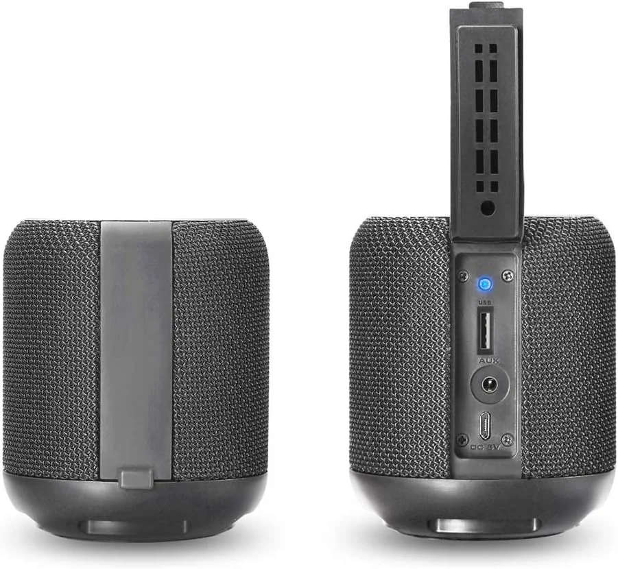اسپیکر بلوتوثی استریو قابل حمل 10 واتی Portronics SoundDrum با بیس قدرتمند، AUX 3.5 میلیمتری، میکروفون داخلی، رادیو FM، زمان پخش 6-7 ساعت (مشکی) اسپیکر بلوتوثی استریو قابل حمل 10 واتی Portronics SoundDrum با بیس قدرتمند، AUX 3.5 میلیمتری، میکروفون داخلی، رادیو FM، زمان پخش 6-7 ساعت (مشکی)