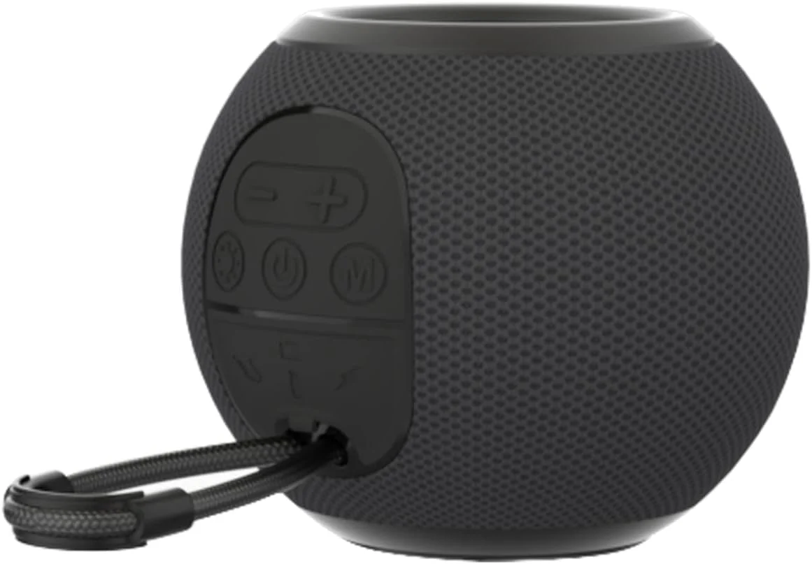 اسپیکر بلوتوثی بی سیم 5 واتی Portronics Resound با رادیو FM، عملکرد TWS، چراغ های LED چند رنگ، 6-8 ساعت پخش، مشکی اسپیکر بلوتوثی بی سیم 5 واتی Portronics Resound با رادیو FM، عملکرد TWS، چراغ های LED چند رنگ، 6-8 ساعت پخش، مشکی