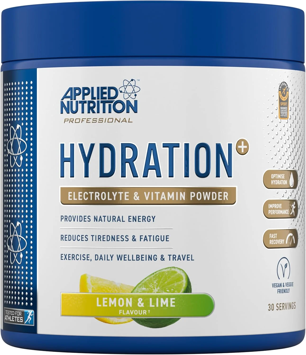پودر آبرسان + الکترولیت و ویتامین Applied Nutrition، نوشیدنی بدون قند برای بازیابی انرژی و تامین الکترولیت، طعم لیمو و لیموترش - 240 گرم (30 سروینگ) پودر آبرسان + الکترولیت و ویتامین Applied Nutrition، نوشیدنی بدون قند برای بازیابی انرژی و تامین الکترولیت، طعم لیمو و لیموترش - 240 گرم (30 سروینگ)