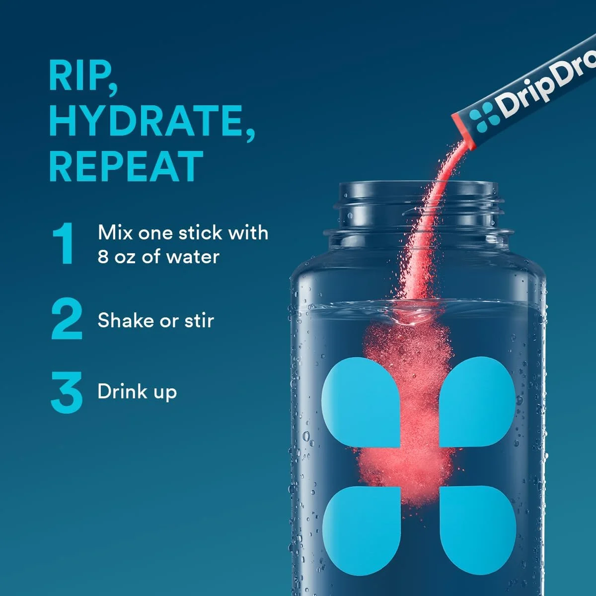 پودر الکترولیت DripDrop Hydration - بسته های پودری - انگور، پانچ میوه، لیموناد توت فرنگی، گیلاس - 16 عدد پودر الکترولیت DripDrop Hydration - بسته های پودری - انگور، پانچ میوه، لیموناد توت فرنگی، گیلاس - 16 عدد