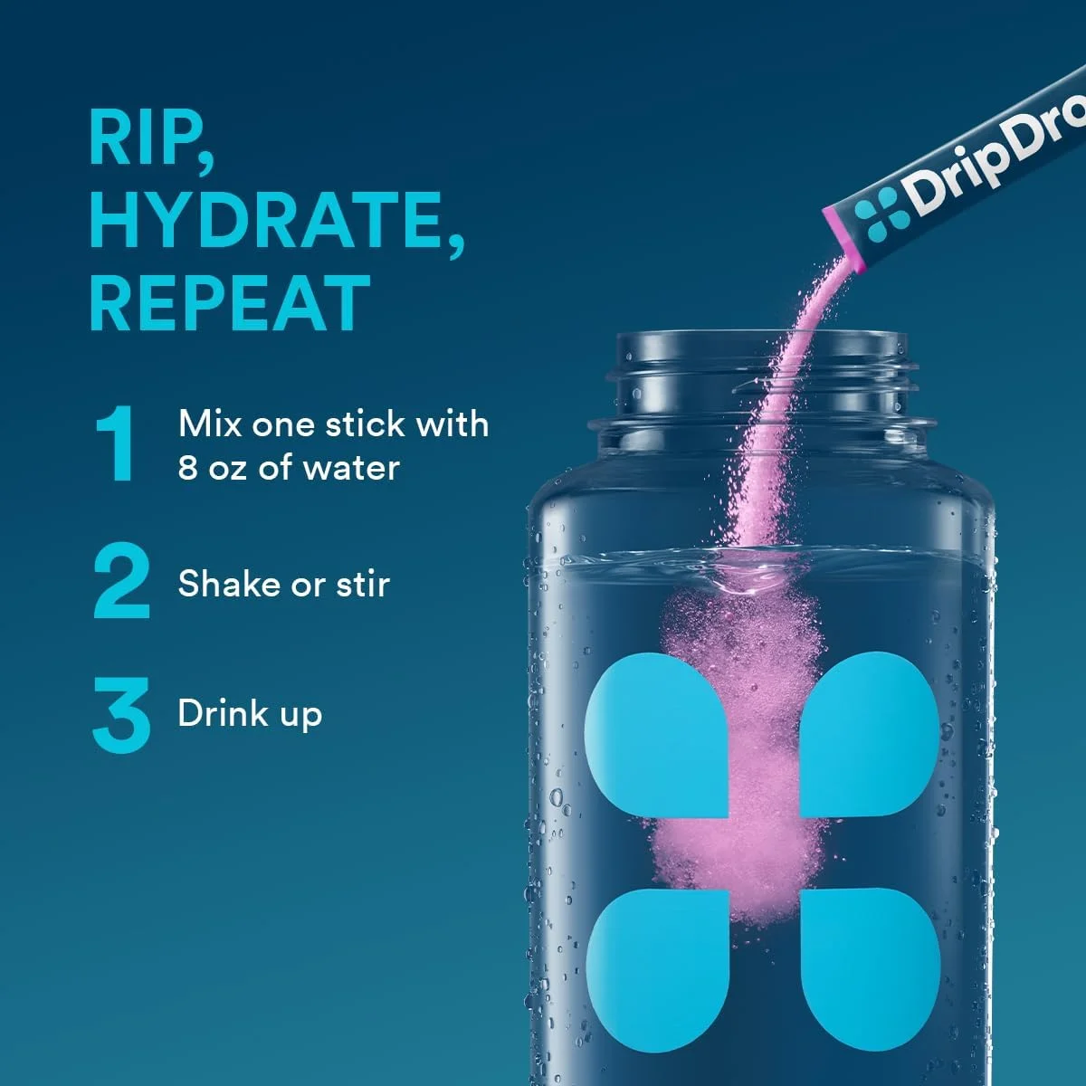 مخلوط نوشیدنی الکترولیتی DripDrop Hydration - بسته متنوع Bold - پودر هیدراتاسیون تک نفره - طالبی، توت، لیمو، پرتقال | غیر GMO، بدون گلوتن، وگان | 16 عدد مخلوط نوشیدنی الکترولیتی DripDrop Hydration - بسته متنوع Bold - پودر هیدراتاسیون تک نفره - طالبی، توت، لیمو، پرتقال | غیر GMO، بدون گلوتن، وگان | 16 عدد
