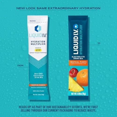 مخلوط نوشیدنی پودری الکترولیت Liquid I.V.® Hydration Multiplier - پانچ استوایی | 1 بسته (16 سروینگ) مخلوط نوشیدنی پودری الکترولیت Liquid I.V.® Hydration Multiplier - پانچ استوایی | 1 بسته (16 سروینگ)