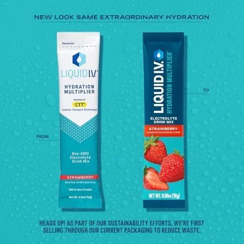 مخلوط نوشیدنی پودری الکترولیت Liquid I.V.® Hydration Multiplier - توت فرنگی | 1 بسته (16 سروینگ) مخلوط نوشیدنی پودری الکترولیت Liquid I.V.® Hydration Multiplier - توت فرنگی | 1 بسته (16 سروینگ)