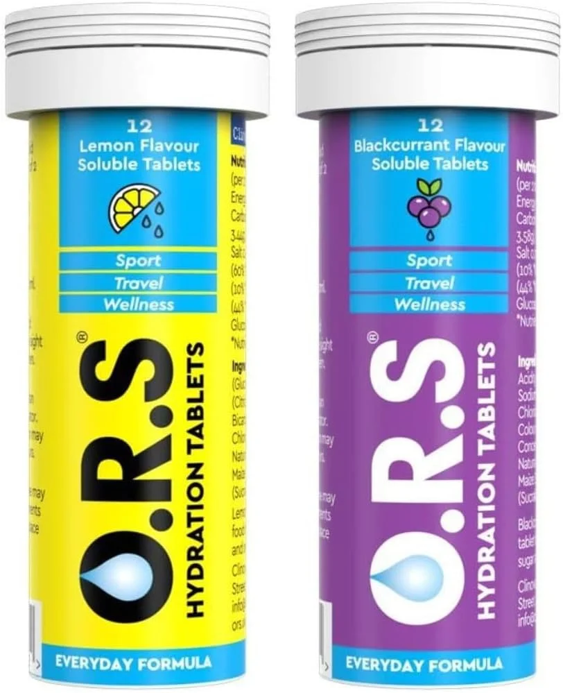 قرص های آبرسان O.R.S حاوی الکترولیت، طعم لیمو و انگور فرنگی سیاه مینی (بسته 2 عددی) قرص های آبرسان O.R.S حاوی الکترولیت، طعم لیمو و انگور فرنگی سیاه مینی (بسته 2 عددی)