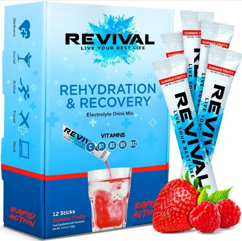پودر الکترولیت احیا کننده برای آبرسانی، مخلوط نوشیدنی مکمل آبرسانی - میوه های تابستانی 12 عددی پودر الکترولیت احیا کننده برای آبرسانی، مخلوط نوشیدنی مکمل آبرسانی - میوه های تابستانی 12 عددی