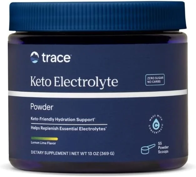 پودر الکترولیت کتو با طعم لیمو ترش Trace Minerals، 330 گرم پودر الکترولیت کتو با طعم لیمو ترش Trace Minerals، 330 گرم