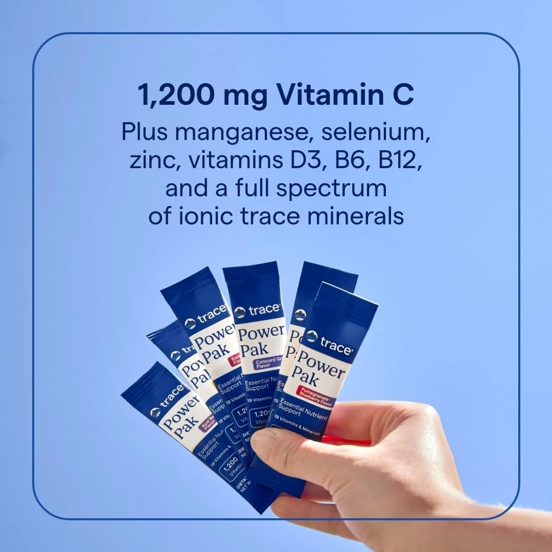 پودر الکترولیت با طعم آکای بری Trace Minerals PowerPak بسته 30 عددی 147 گرم پودر الکترولیت با طعم آکای بری Trace Minerals PowerPak بسته 30 عددی 147 گرم