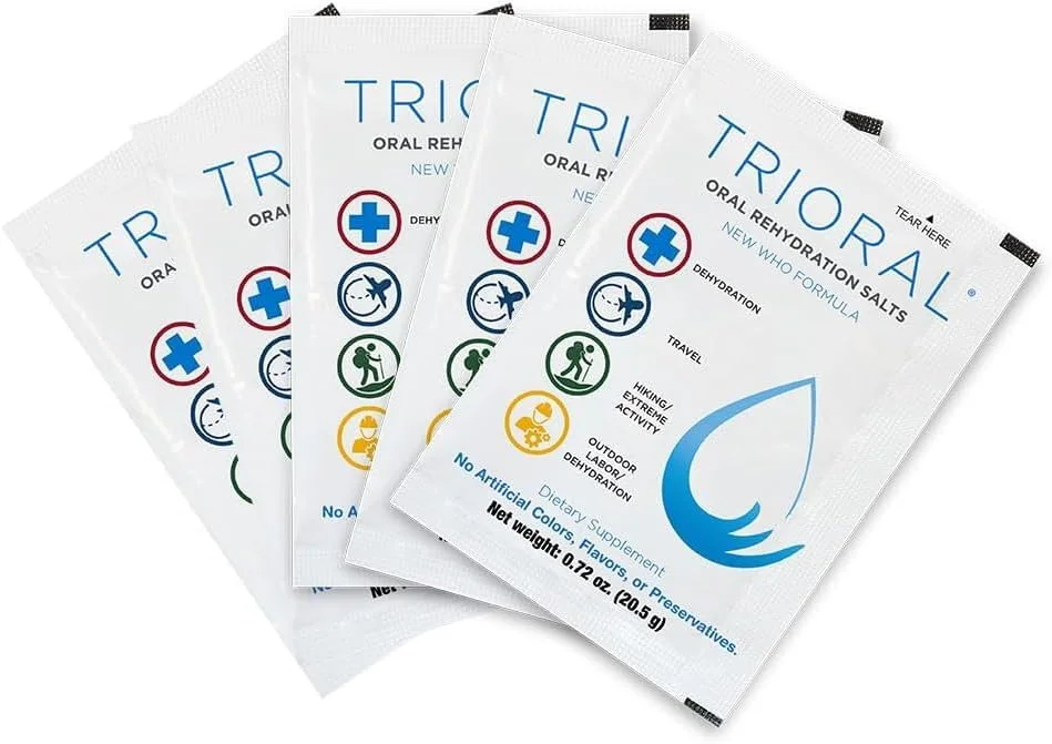 پودر الکترولیت آبرسان TRIORAL (100 بسته) - محلول آبرسانی سریع، فرمول آبرسانی ضروری، مبارزه با کم آبی ناشی از تمرینات، ورزش و موارد دیگر، کیت کمک های اولیه، ملزومات سفر، بسته های مخلوط نوشیدنی پودر الکترولیت آبرسان TRIORAL (100 بسته) - محلول آبرسانی سریع، فرمول آبرسانی ضروری، مبارزه با کم آبی ناشی از تمرینات، ورزش و موارد دیگر، کیت کمک های اولیه، ملزومات سفر، بسته های مخلوط نوشیدنی