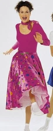 الگوی خیاطی بوردا 2518 لباس فانتزی کارناوال راک اند رول (سایز زنانه 36-50) - سطح 1 فوق العاده آسان