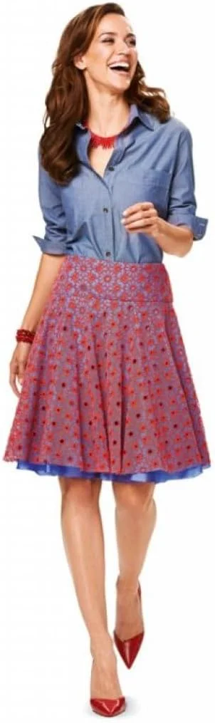 الگوی خیاطی دامن Burda B6904، ابعاد 19x13 سانتی متر الگوی خیاطی دامن Burda B6904، ابعاد 19x13 سانتی متر