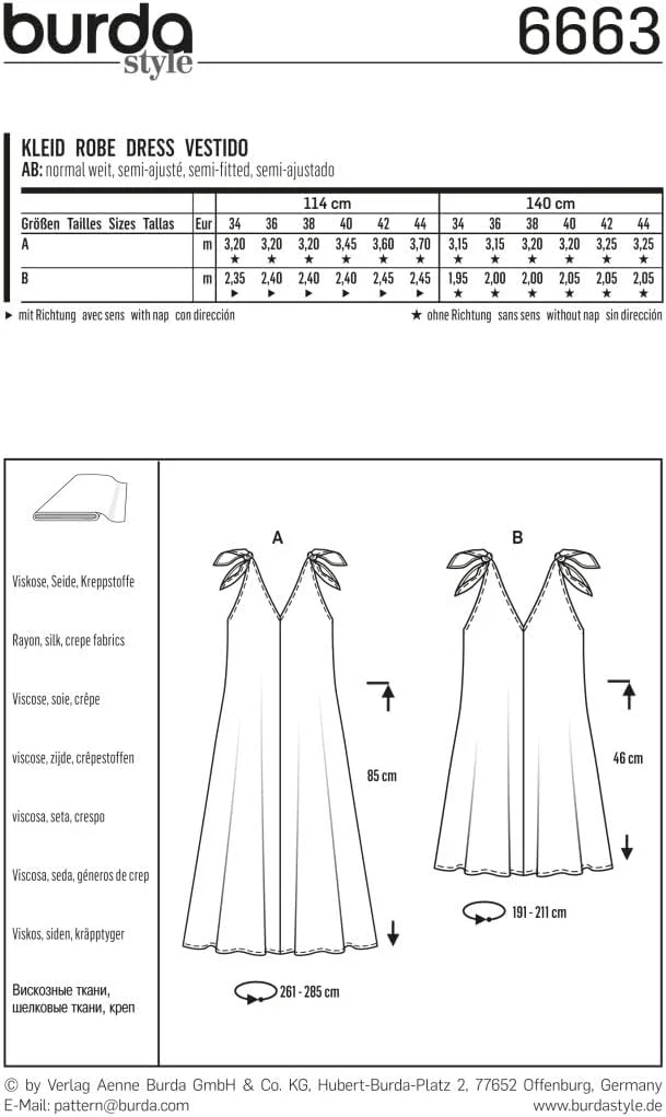 الگوی خیاطی لباس زنانه Burda b6663 کاغذی 19x13x1 سانتی متر سفید الگوی خیاطی لباس زنانه Burda b6663 کاغذی 19x13x1 سانتی متر سفید