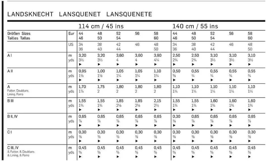 الگوی خیاطی Burda B7467 Lansquenet 19 x 13 سانتی متر، سایز 44-60