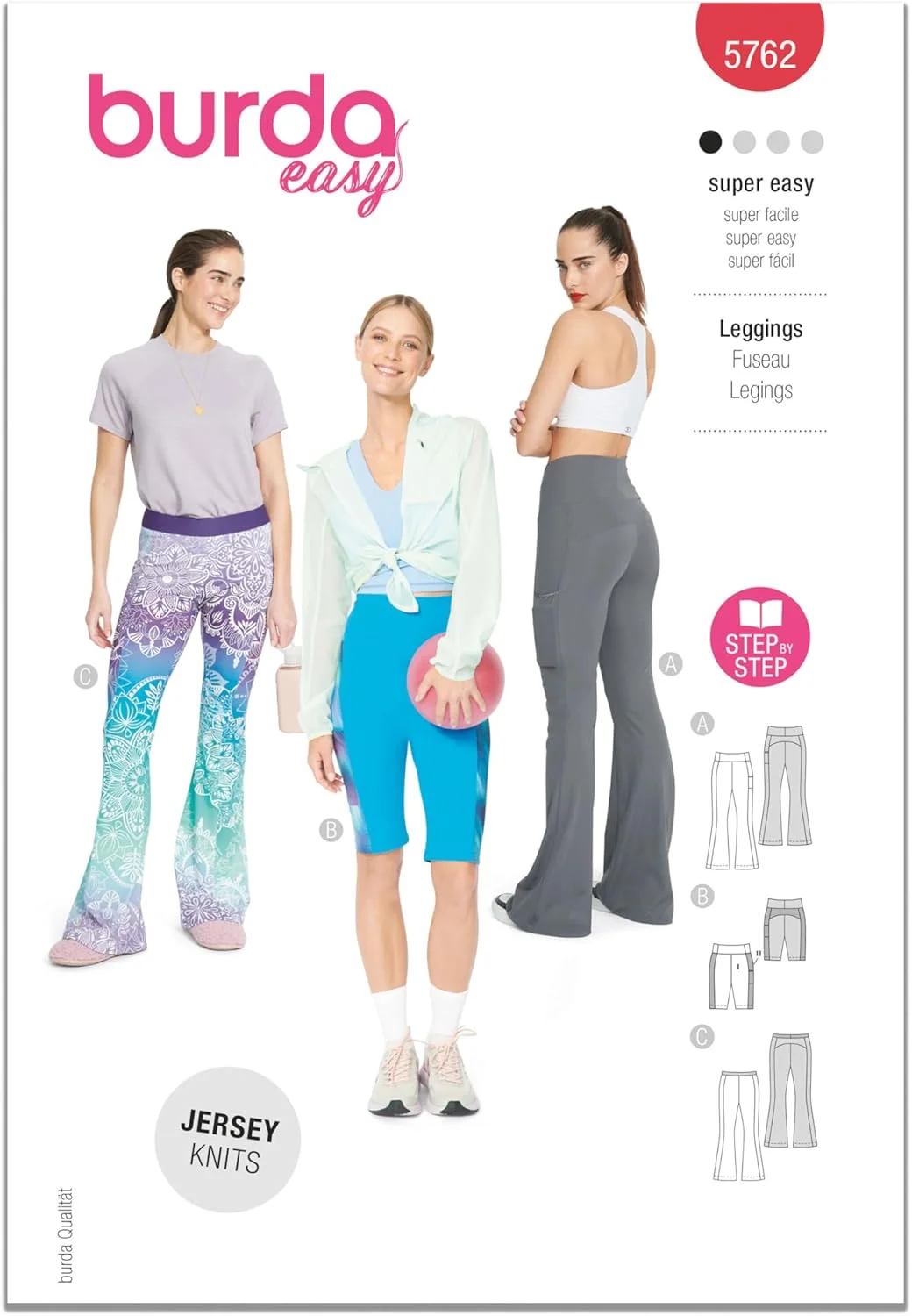 الگوی خیاطی بردا استایل B5762 - لگینگ زنانه