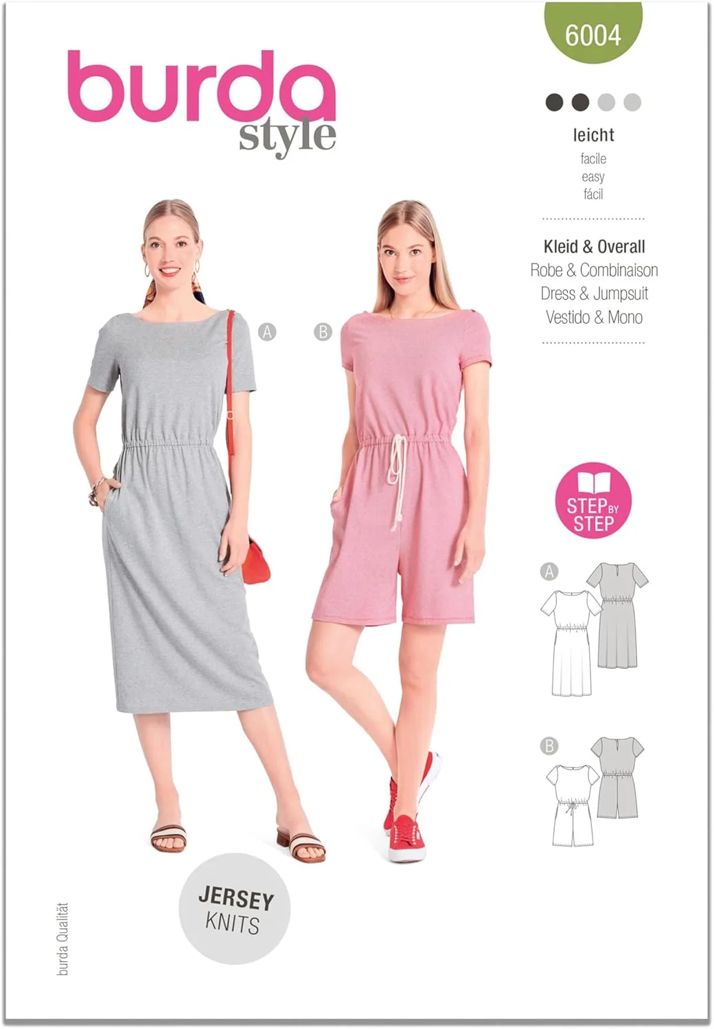 الگوی خیاطی Burda Style B6004 برای لباس و سرهمی زنانه