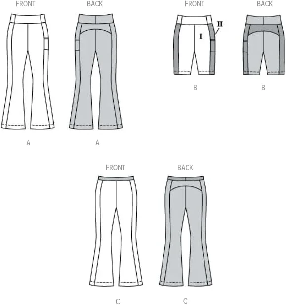 الگوی خیاطی بردا استایل B5762 - لگینگ زنانه الگوی خیاطی بردا استایل B5762 - لگینگ زنانه
