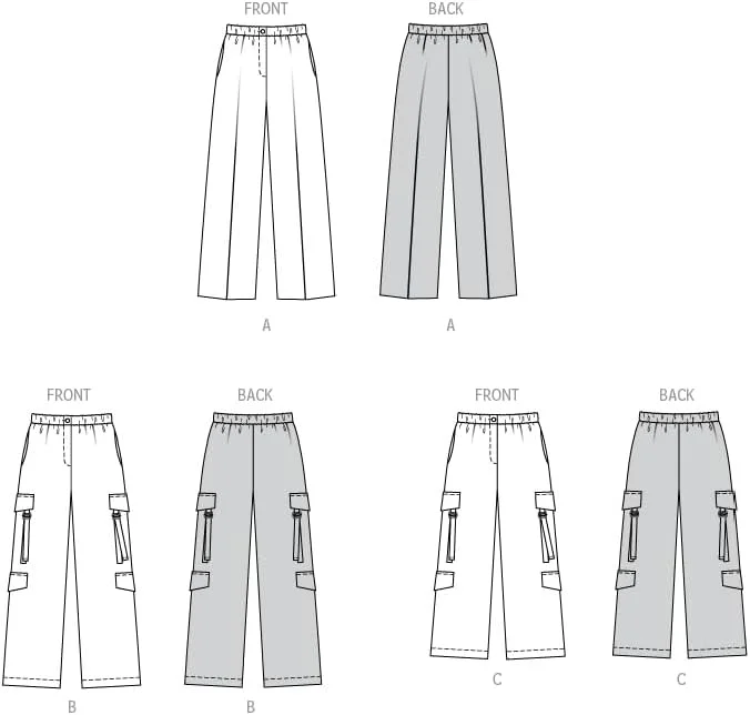 الگوی خیاطی بردا استایل B5801 - شلوار زنانه الگوی خیاطی بردا استایل B5801 - شلوار زنانه