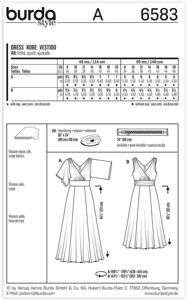 الگوی خیاطی لباس مجلسی مدل بوردا B6583، کاغذی، سفید، 19x13x1 سانتی متر الگوی خیاطی لباس مجلسی مدل بوردا B6583، کاغذی، سفید، 19x13x1 سانتی متر