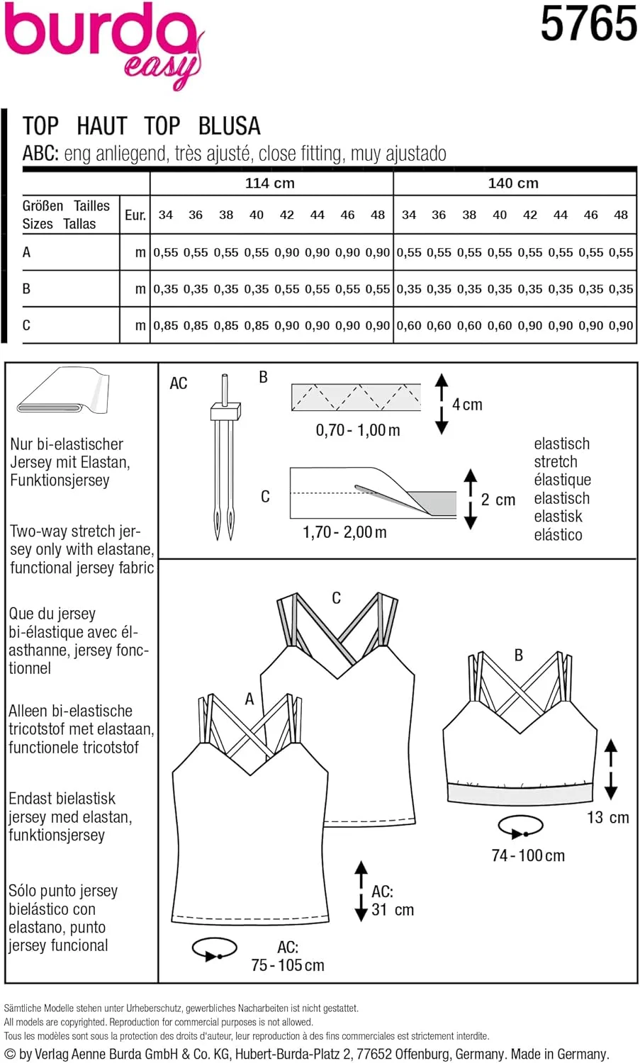 الگوی خیاطی آسان زنانه بلوز بندی بردا استایل سایز 36 تا 48