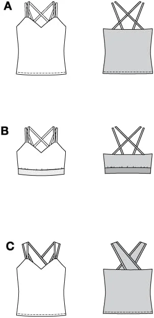الگوی خیاطی آسان زنانه بلوز بندی بردا استایل سایز 36 تا 48