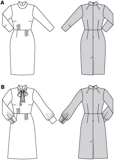 الگوی خیاطی زنانه Burdastyle Burda Style، لباس میدی سایز 36-48