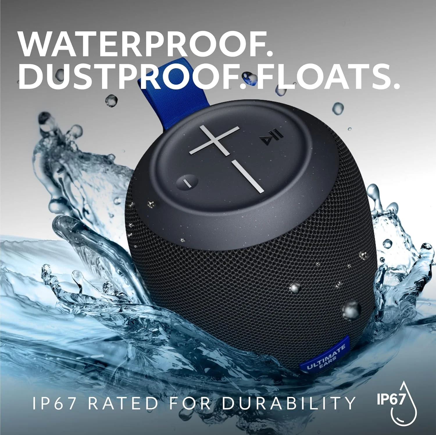 اسپیکر بلوتوثی قابل حمل ضد آب Ultimate Ears WONDERBOOM Play، اسپیکر شناور ضد گرد و غبار با برد 40 متری، مشکی اسپیکر بلوتوثی قابل حمل ضد آب Ultimate Ears WONDERBOOM Play، اسپیکر شناور ضد گرد و غبار با برد 40 متری، مشکی