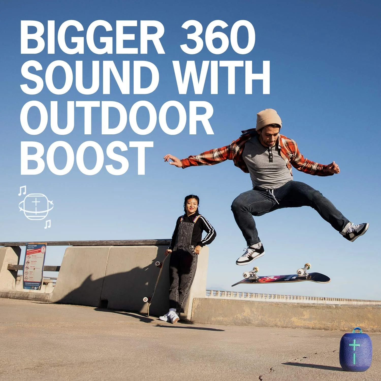 اسپیکر بلوتوثی بیسیم قابل حمل Ultimate Ears WONDERBOOM 2، صدای 360 درجه با بیس قوی، ضد آب/ضد گرد و غبار IP67، شناور، برد 33 متری - Deep Space اسپیکر بلوتوثی بیسیم قابل حمل Ultimate Ears WONDERBOOM 2، صدای 360 درجه با بیس قوی، ضد آب/ضد گرد و غبار IP67، شناور، برد 33 متری - Deep Space