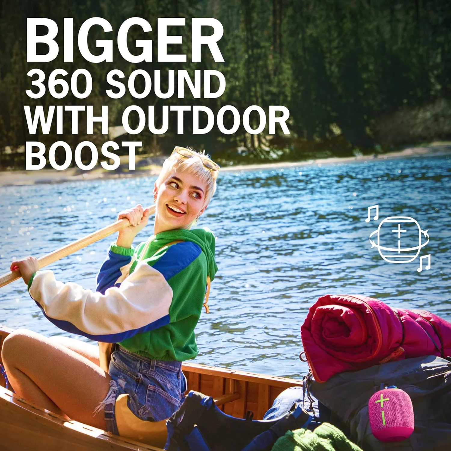 اسپیکر بلوتوثی بی سیم قابل حمل Ultimate Ears WONDERBOOM 3، صدای 360 درجه با بیس قوی برای فضای باز، ضد آب، ضد گرد و غبار IP67، شناور، برد 40 متری - صورتی اسپیکر بلوتوثی بی سیم قابل حمل Ultimate Ears WONDERBOOM 3، صدای 360 درجه با بیس قوی برای فضای باز، ضد آب، ضد گرد و غبار IP67، شناور، برد 40 متری - صورتی