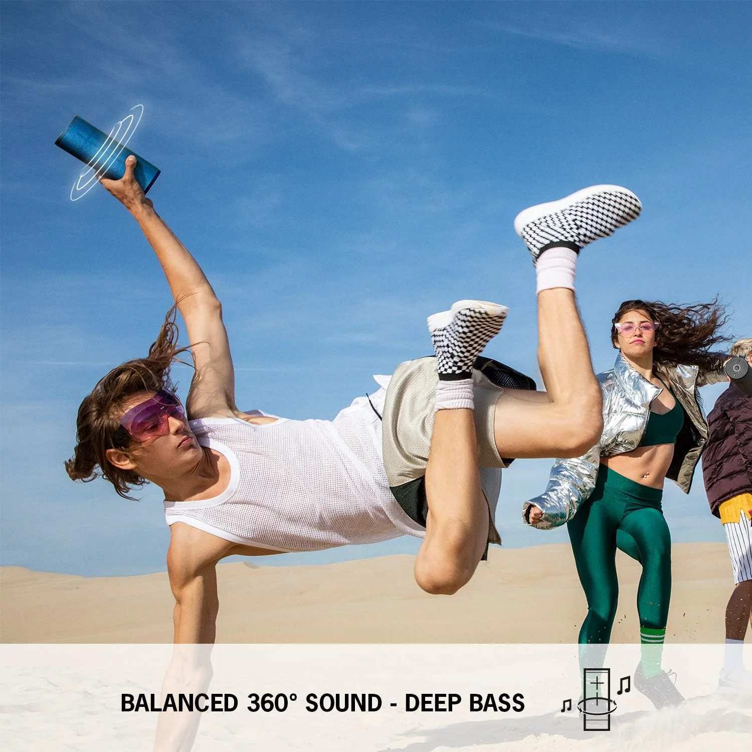 اسپیکر بلوتوثی بیسیم Ultimate Ears Boom 3، صدای جسورانه + بیس عمیق، بلوتوث، دکمه جادویی، ضد آب، باتری 15 ساعته، برد 150 فوت، آبی لاگون، متوسط اسپیکر بلوتوثی بیسیم Ultimate Ears Boom 3، صدای جسورانه + بیس عمیق، بلوتوث، دکمه جادویی، ضد آب، باتری 15 ساعته، برد 150 فوت، آبی لاگون، متوسط