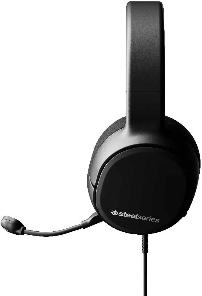 هدست گیمینگ سیمی SteelSeries Arctis 1 – میکروفون ClearCast جداشدنی – هدبند سبک وزن تقویت شده با فولاد – برای PC، PS5، PS4، Xbox Series X|S، Xbox One، Nintendo Switch، موبایل – مشکی