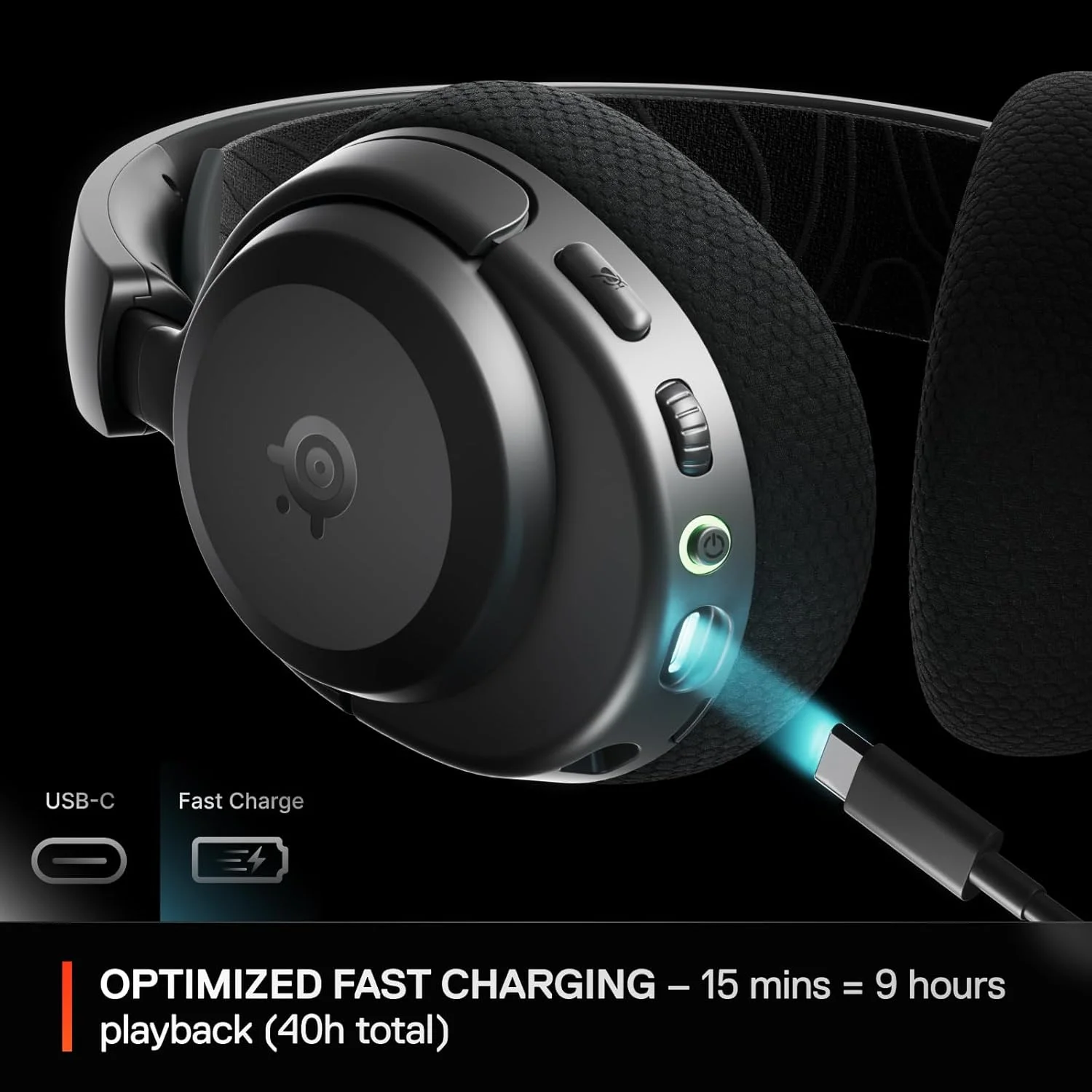 هدست گیمینگ بی‌سیم چند پلتفرمی SteelSeries Arctis Nova 3X - اپلیکیشن موبایل - باتری 40 ساعته - درایورهای مغناطیسی نئودیمیوم - 2.4 گیگاهرتز/بلوتوث - میکروفون جداشدنی - Xbox، PS5، PC، Switch، موبایل - مشکی