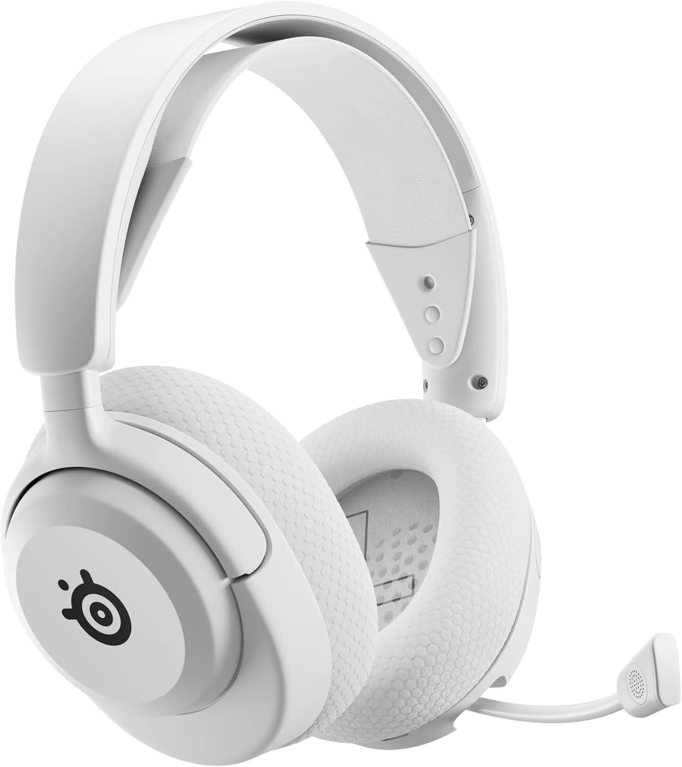 هدست گیمینگ وایرلس SteelSeries Arctis Nova 5X - مخصوص Xbox - سفید - دارای بیش از 100 تنظیمات صوتی از طریق اپلیکیشن - درایورهای مغناطیسی نئودیمیوم - باتری 60 ساعته - 2.4GHz / BT - میکروفون Gen2.X - پشتیبانی از PC، PS، Switch، موبایل