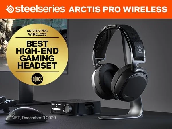 هدست گیمینگ بی‌سیم SteelSeries Arctis Pro - کیفیت عالی بدون افت + بلوتوث برای PS4 و PC