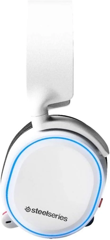 هدست گیمینگ SteelSeries Arctis 5 با نورپردازی RGB و صدای فراگیر DTS Headphone: X v2.0 - مناسب برای PC و PS5/PS4 - سفید