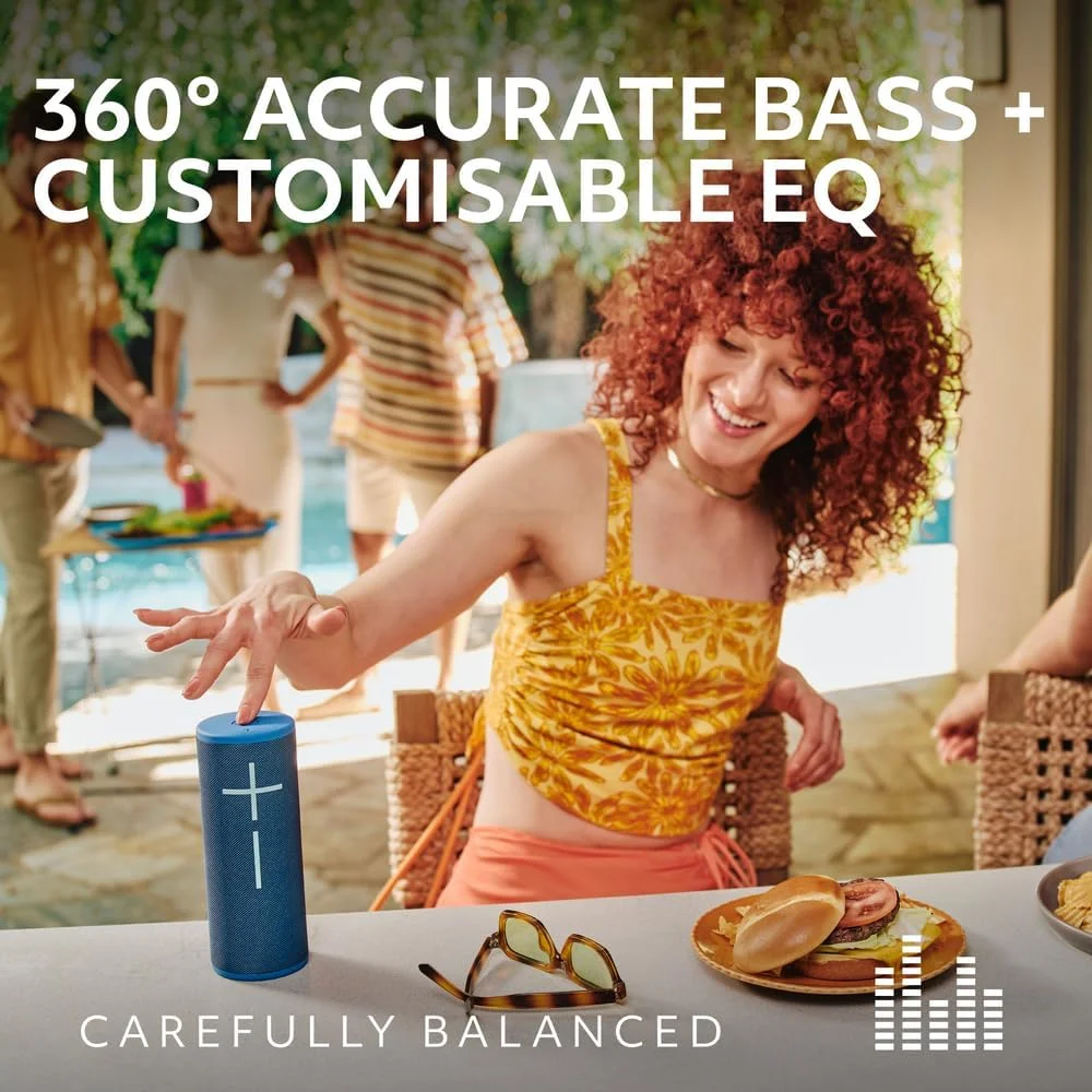 اسپیکر بلوتوثی قابل حمل و ضد آب Ultimate Ears BOOM 4 با صدای 360 درجه، جسورانه، فراگیر و شفاف، اسپیکر شناور با باتری 15 ساعته و برد 45 متری (147 فوت) - مشکی اسپیکر بلوتوثی قابل حمل و ضد آب Ultimate Ears BOOM 4 با صدای 360 درجه، جسورانه، فراگیر و شفاف، اسپیکر شناور با باتری 15 ساعته و برد 45 متری (147 فوت) - مشکی