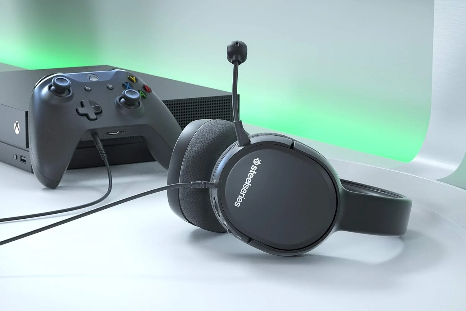 هدست گیمینگ سیمی SteelSeries Arctis 1 – میکروفون ClearCast جداشدنی – هدبند سبک وزن تقویت شده با فولاد – برای Xbox، PC، PS4، Nintendo Switch و Lite، موبایل