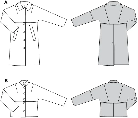 الگوی خیاطی زنانه بوردا استایل، مدل کت و ژاکت، سایزهای 36 تا 46