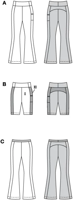 الگوی خیاطی زنانه بردا استایل، لگینگ و شورت دوچرخه سواری، سایزهای 36 تا 48
