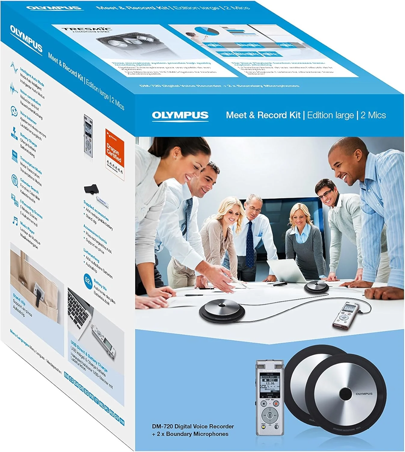 کیت ضبط جلسات بزرگ Olympus DM-720 به همراه میکروفون های Boundary کیت ضبط جلسات بزرگ Olympus DM-720 به همراه میکروفون های Boundary