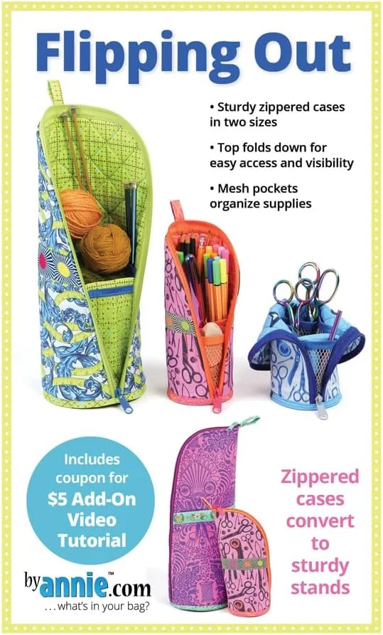الگوی خیاطی کیف زیپ دار Annie Flipping Out