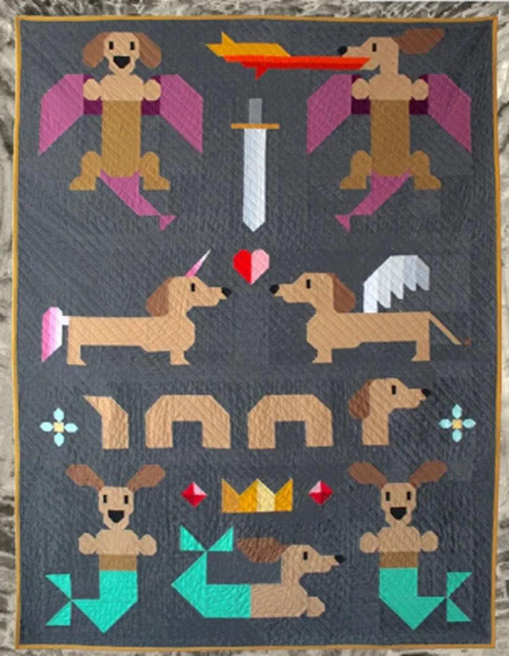 الگوی خیاطی لحاف سوسیس های افسانه ای Art East Quilting Co