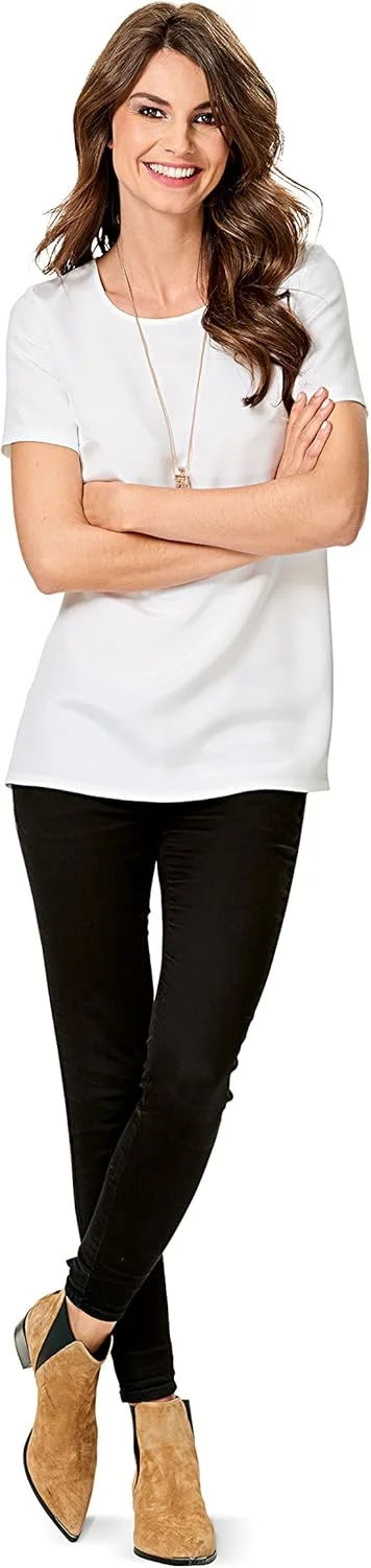 الگوی خیاطی ژاکت و تی شرت کاغذی سفید Burda B6610، ابعاد 19x13x1 سانتی متر [زبان انگلیسی]