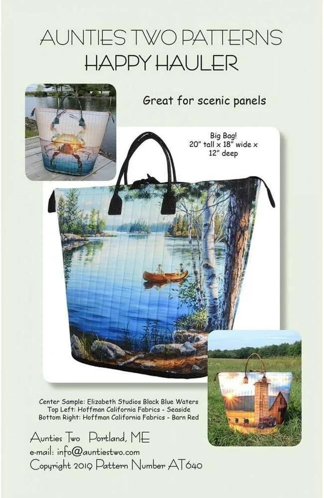 الگوی کیف حمل خوشحال Aunties Two Patterns الگوی کیف حمل خوشحال Aunties Two Patterns