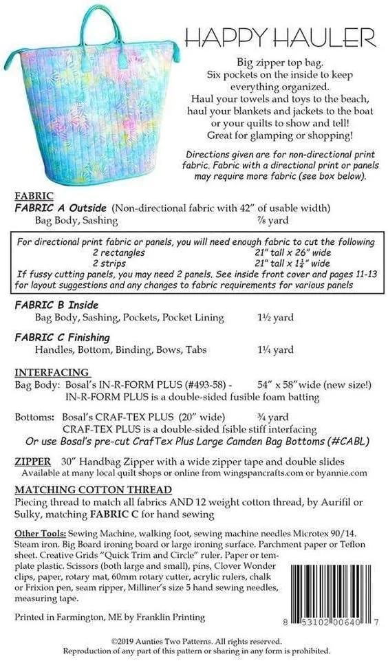 الگوی کیف حمل خوشحال Aunties Two Patterns الگوی کیف حمل خوشحال Aunties Two Patterns