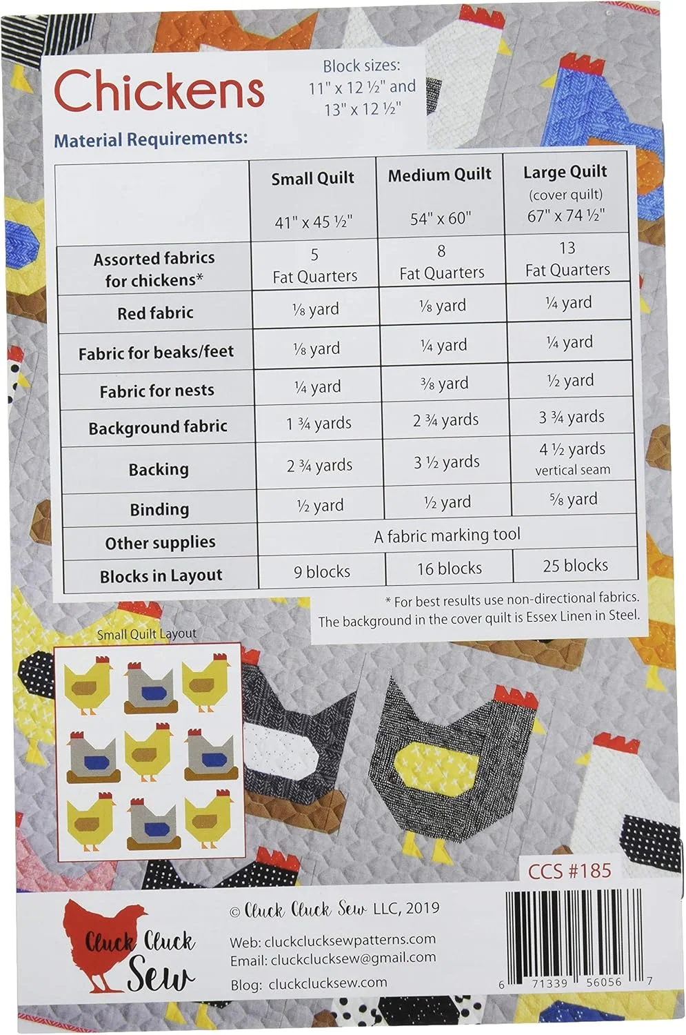 الگوی جوجه های کلاک کلاک سیو، بدون جنس