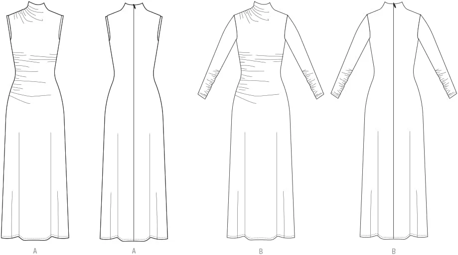 الگوی خیاطی لباس بافتنی بلند زنانه Vogue V2128Y5، کد طراحی V2128، سایزهای 18-20-22-24-26 الگوی خیاطی لباس بافتنی بلند زنانه Vogue V2128Y5، کد طراحی V2128، سایزهای 18-20-22-24-26