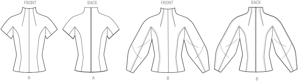 الگوی خیاطی تاپ یقه قیفی زنانه Vogue V2134U5، کد طراحی V2134، سایزهای 16-18-20-22-24