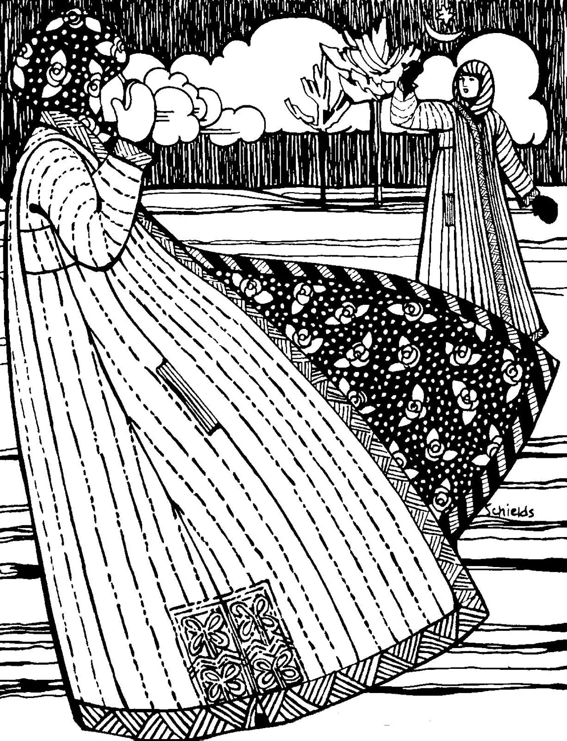 الگوی خیاطی کت ترکی فولک ور شماره 106، ترکیه، آسیا، طرح سنتی (فقط الگو) folkwear106