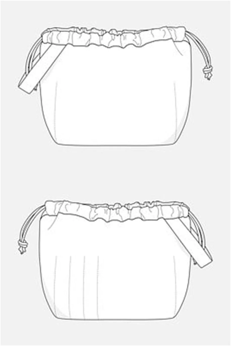 الگوهای بافتنی حاشیه دار، کیف صحرایی، خیاطی توسط Grainline Studio & Supply Co.